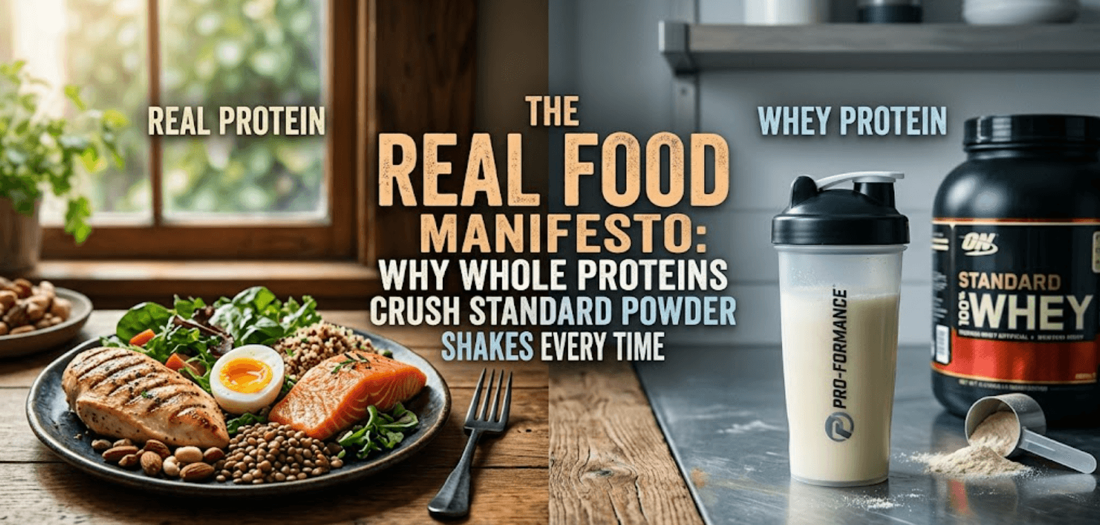 The Real Food Manifesto: Why Whole Proteins Crush Standard Powder Shakes Every Time