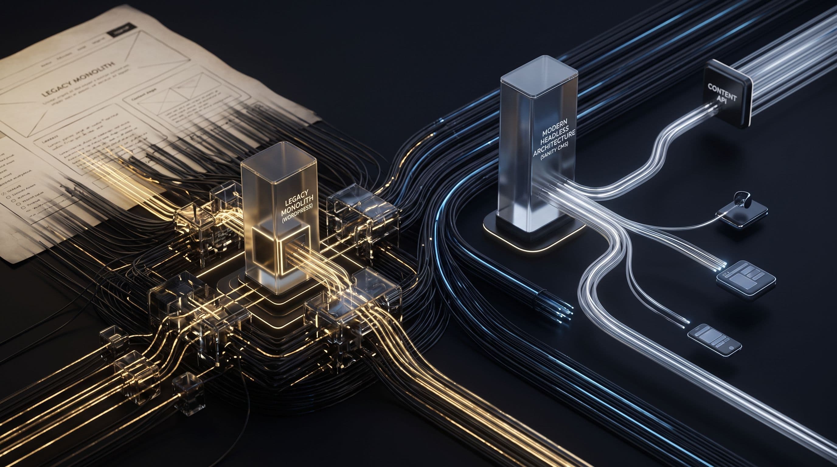 Legacy Monolith vs. Modern Headless Architecture